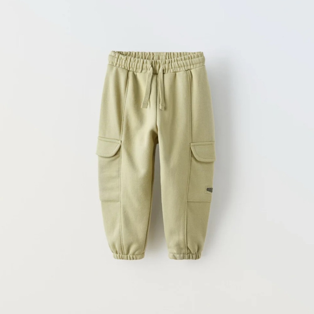 Zara Kids Light Olive Joggers